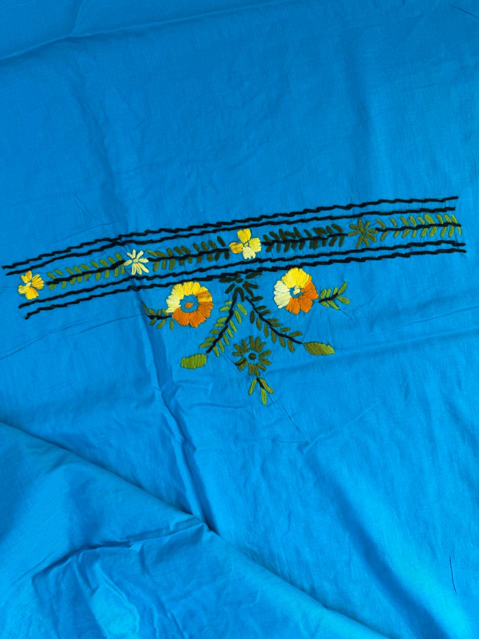 Chikonwala's Exclusive Hand Embroidered Fulkari Dress
