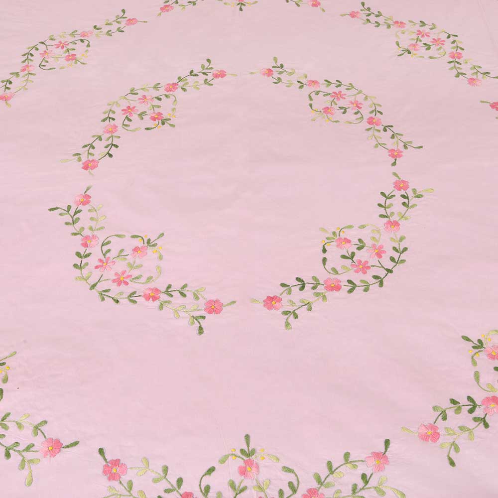 Chikonwala's Hand Embroidered Floral Design Bedsheet