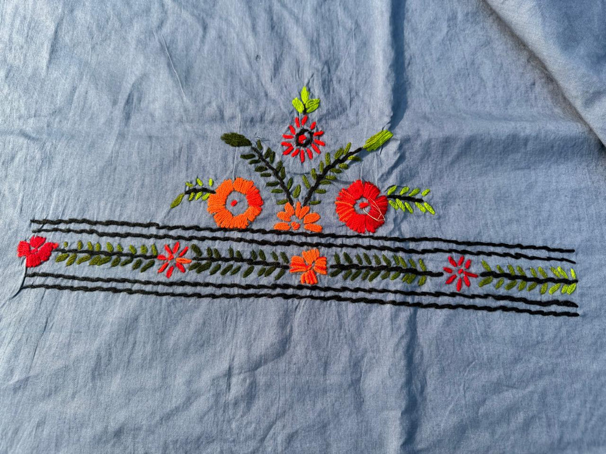 Chikonwala's Exclusive Hand Embroidered Fulkari Dress
