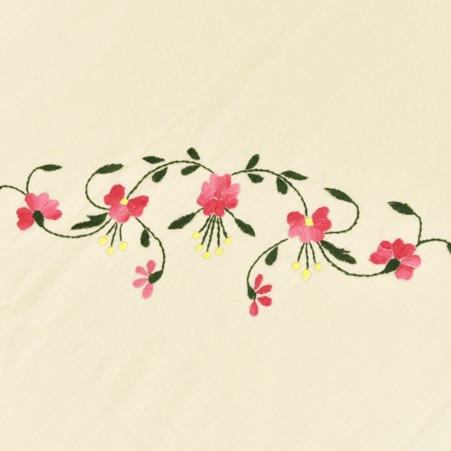 Chikonwala's Hand Embroidered Floral Design Bedsheet