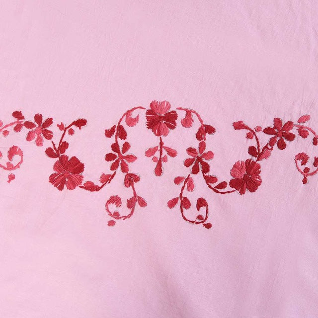 Chikonwala's Hand Embroidered Floral Design Bedsheet