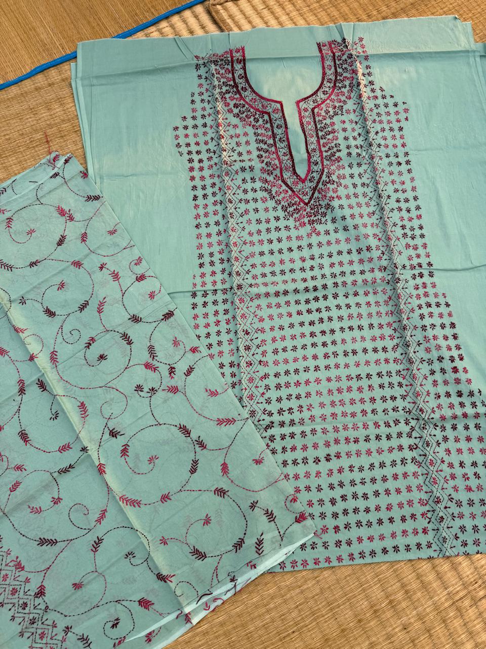 Chikonwala's Exclusive Hand Embroidered Fulkari Dress