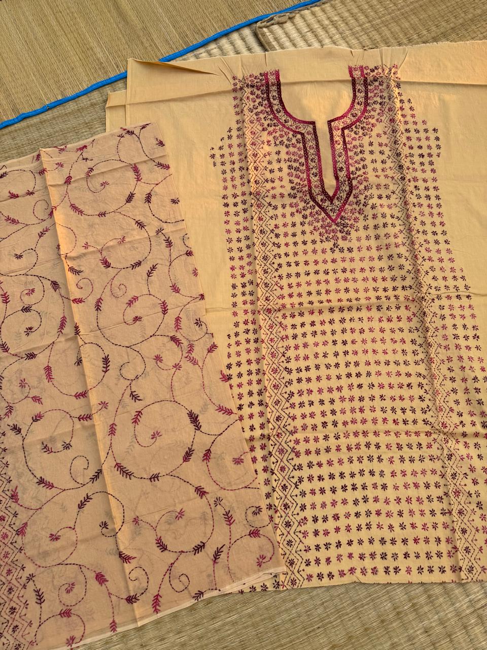 Chikonwala's Exclusive Hand Embroidered Fulkari Dress