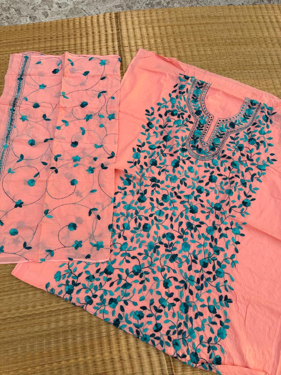 Chikonwala's Exclusive Hand Embroidered Fulkari Dress