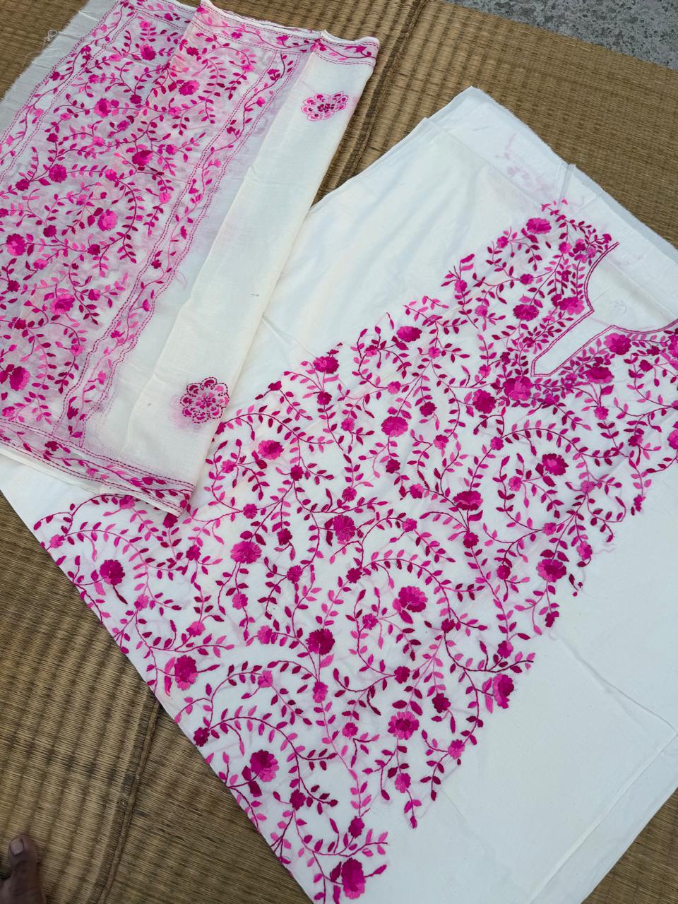 Chikonwala's Exclusive Hand Embroidered Fulkari Dress