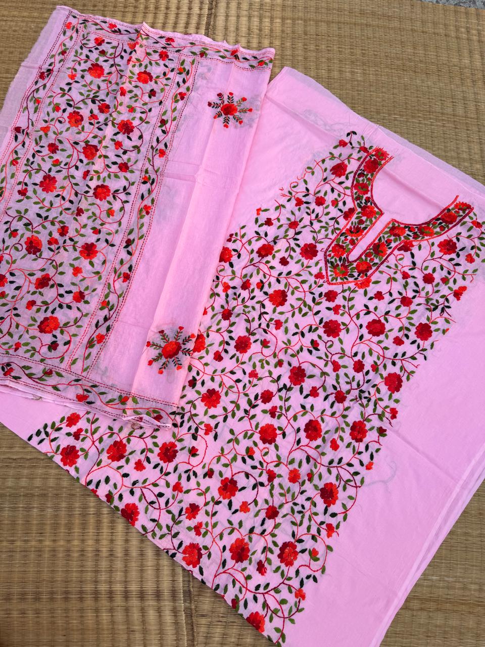 Chikonwala's Exclusive Hand Embroidered Fulkari Dress