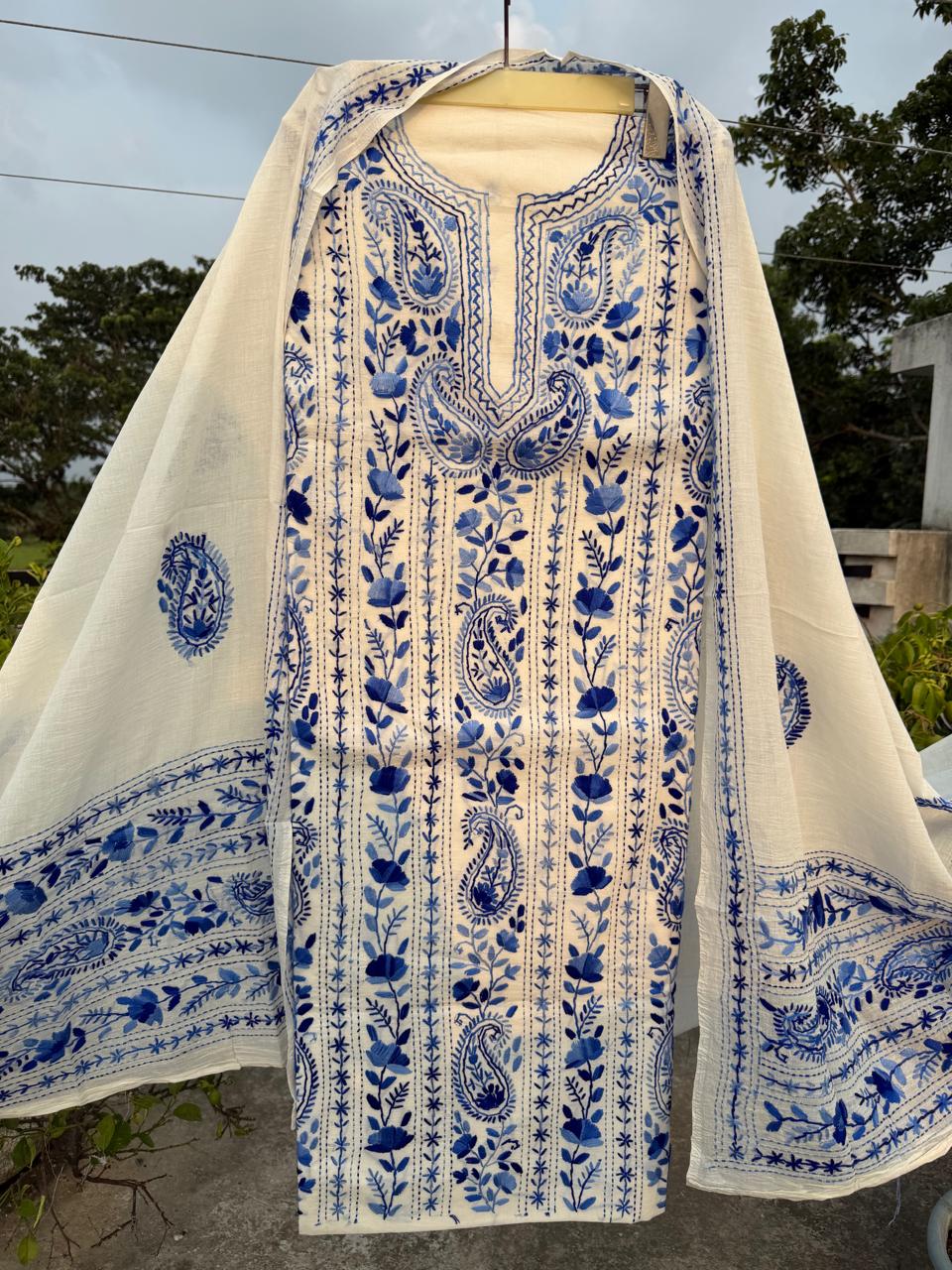 Chikonwala's Exclusive Hand Embroidered Fulkari Dress