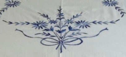 Chikonwala's Hand Embroidered Pure Cotton King Size Bedsheet