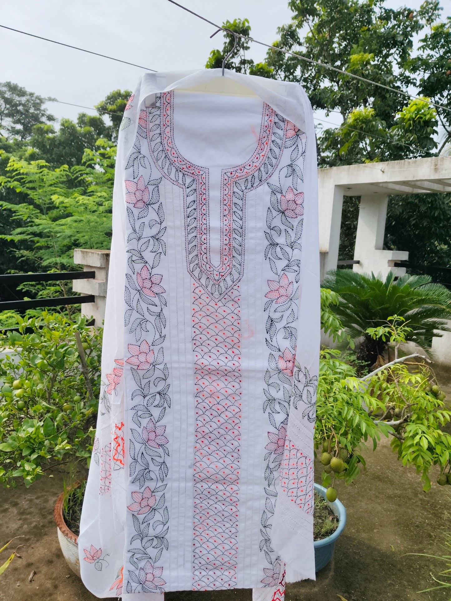 Chikonwala's Exclusive Hand Embroidered Fulkari Dress