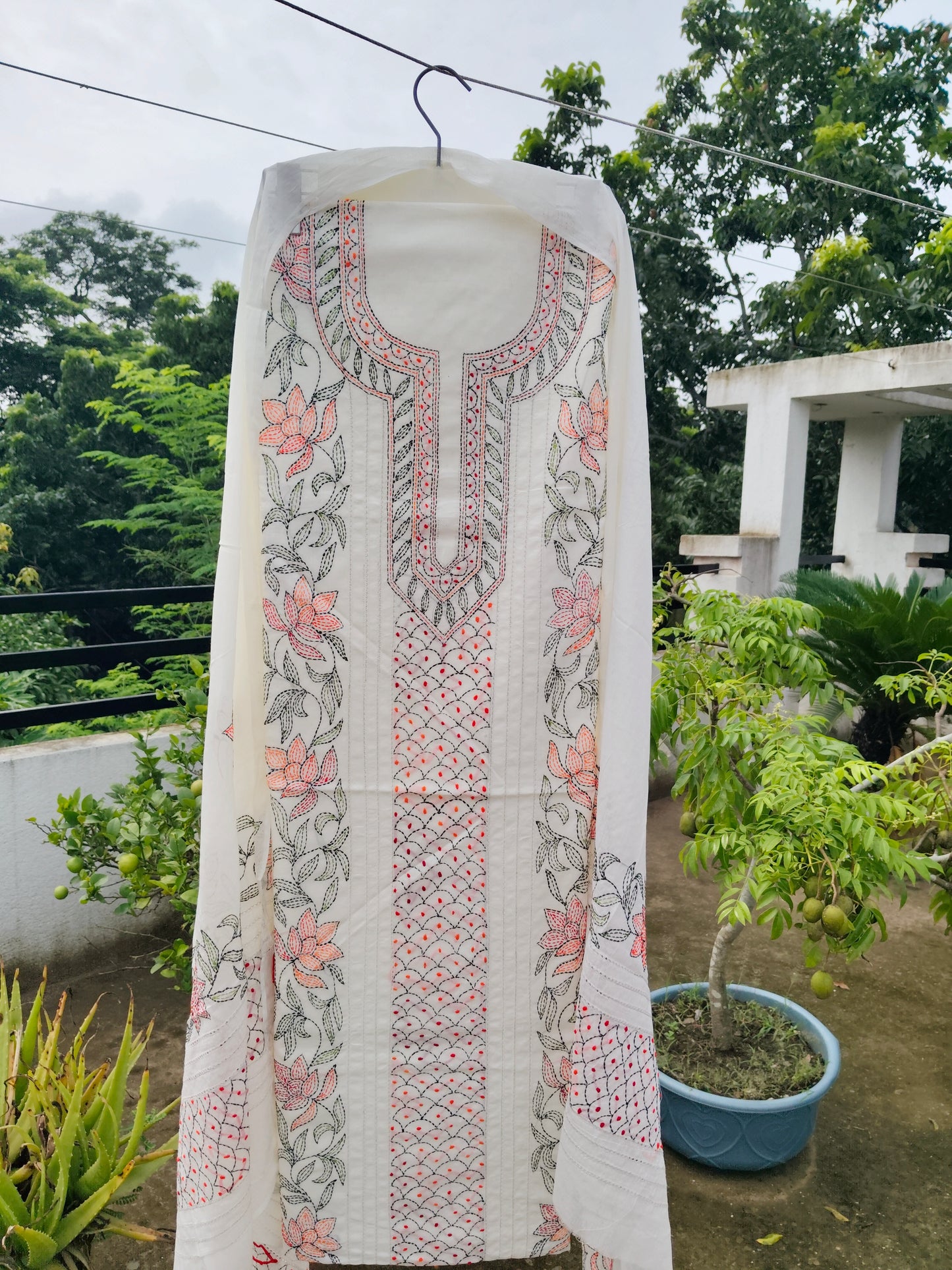 Chikonwala's Exclusive Hand Embroidered Fulkari Dress