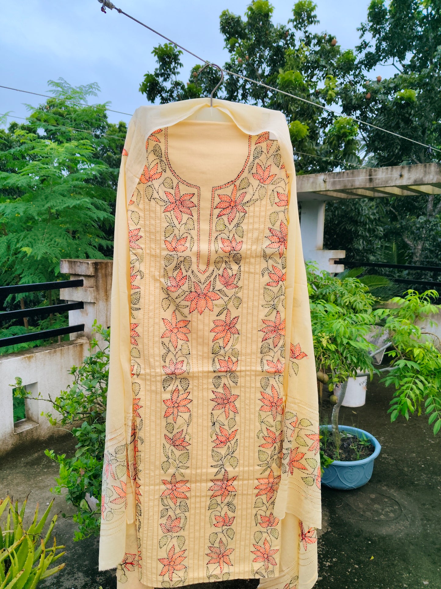 Chikonwala's Exclusive Hand Embroidered Fulkari Dress