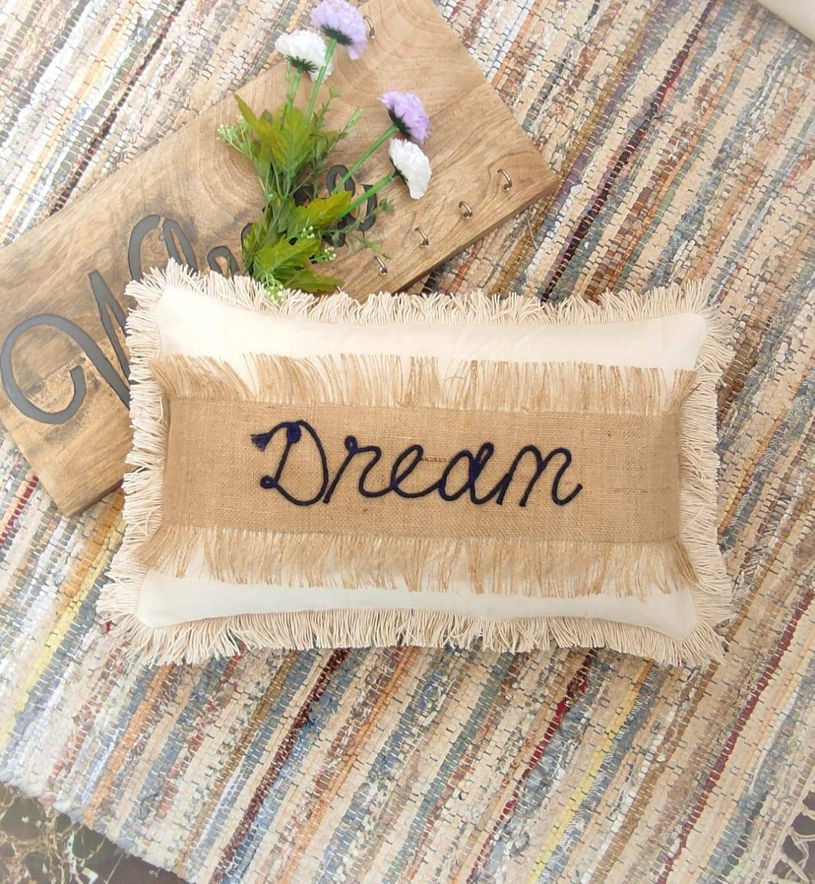 Chikonwala's Dream Dori work Cushion Covers(Set of 2 || 30x50 cm)