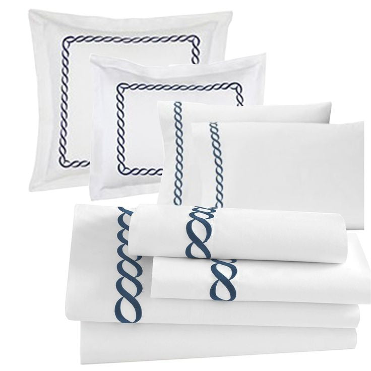 Chikonwala's Rope Embroidered King Size Bedsheet