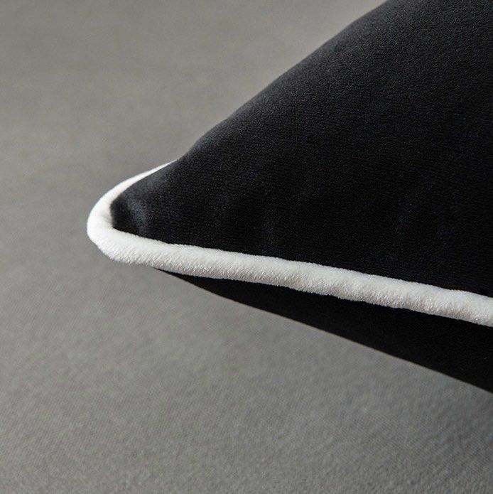 Chikonwala's Premium Velvet Plain Black Cushion Covers
