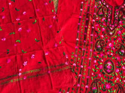 Chikonwala's Exclusive Hand Embroidered Fulkari Dress