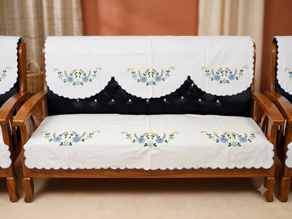 Hand Embroidered Sofa Cover (3+1+1 Seater)