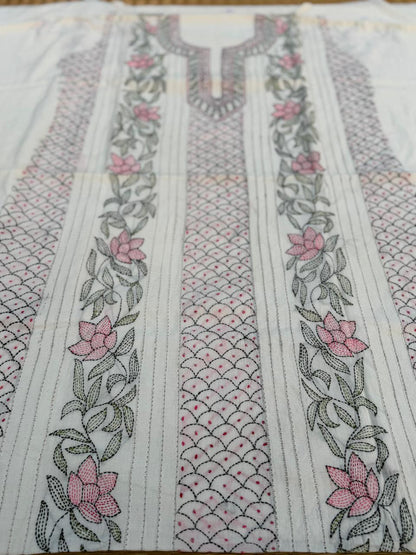 Chikonwala's Exclusive Hand Embroidered Bedding Kantha Dress