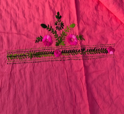 Chikonwala's Exclusive Hand Embroidered Fulkari Dress