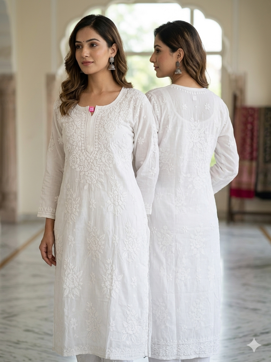 Premium Modal Chikankari Kurti
