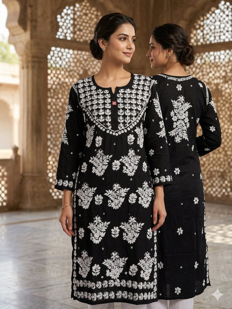 Premium Modal Chikankari Kurti