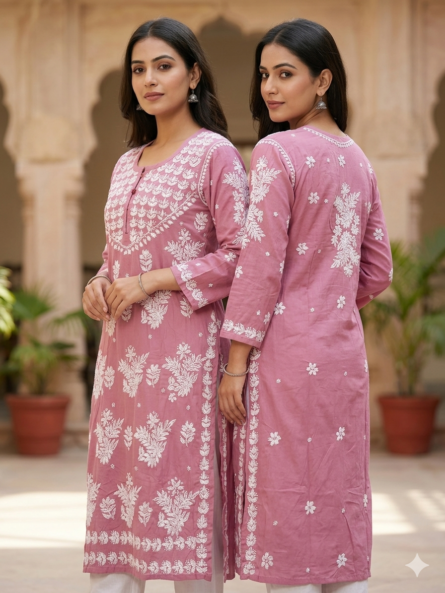 Premium Modal Chikankari Kurti
