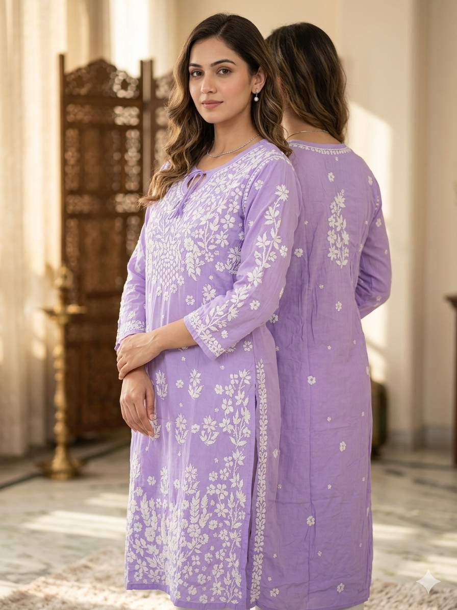 Premium Modal Chikankari Kurti