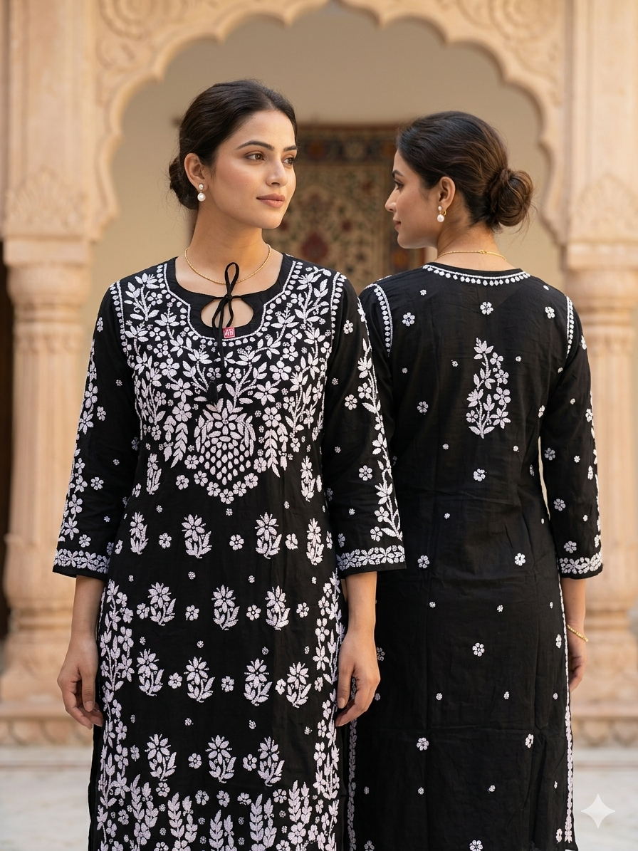 Premium Modal Chikankari Kurti