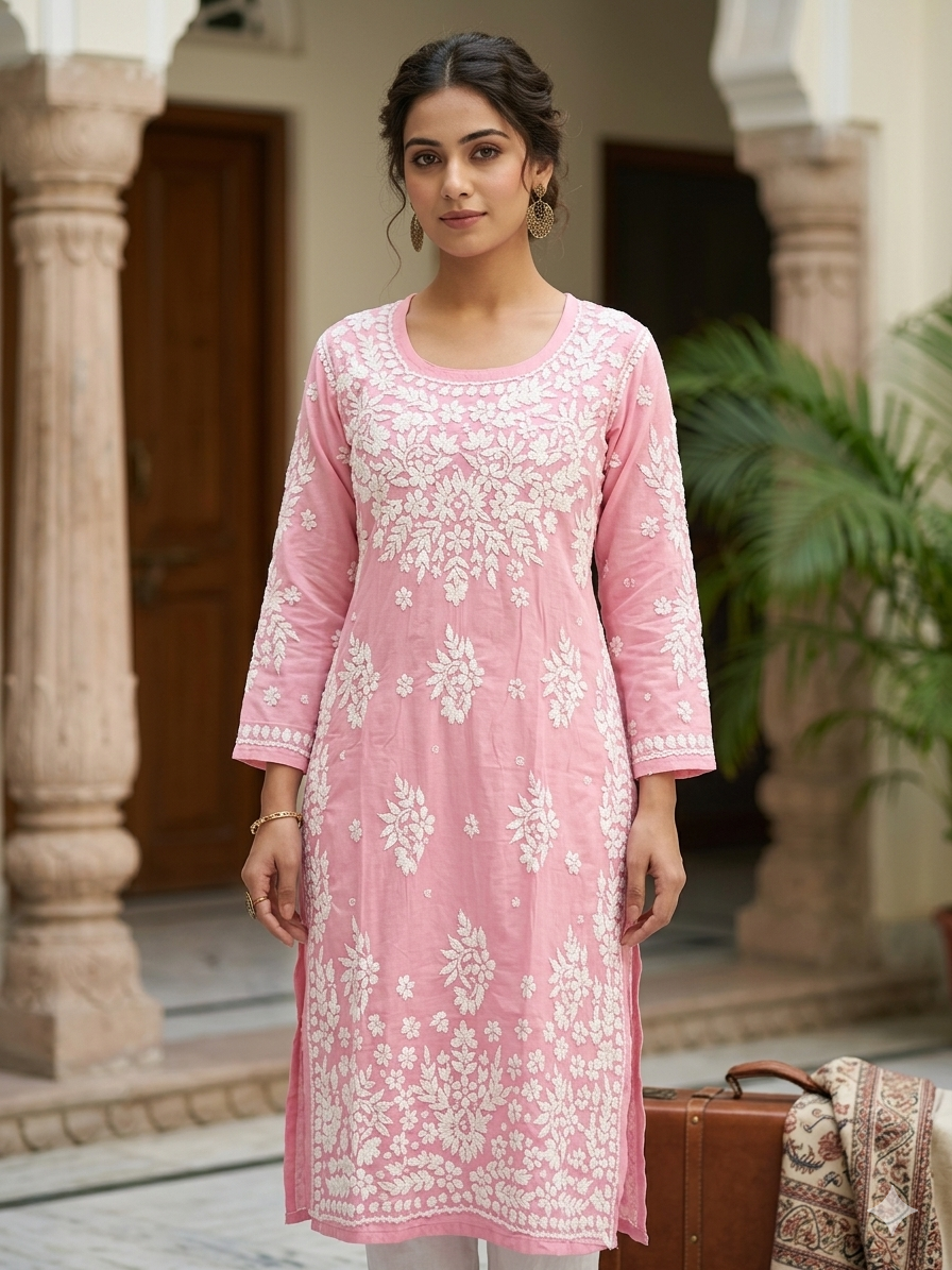 Premium Modal Chikankari Kurti