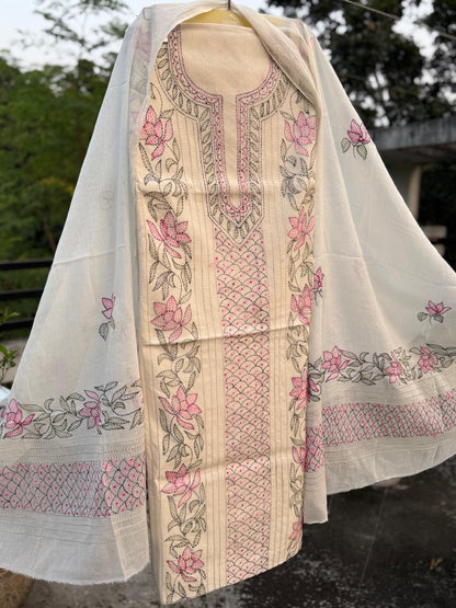 Chikonwala's Exclusive Hand Embroidered Bedding Kantha Dress