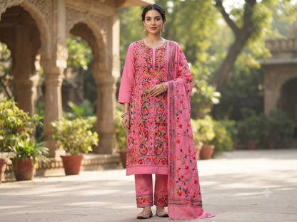 Chikonwala's Exclusive Hand Embroidered Fulkari Dress