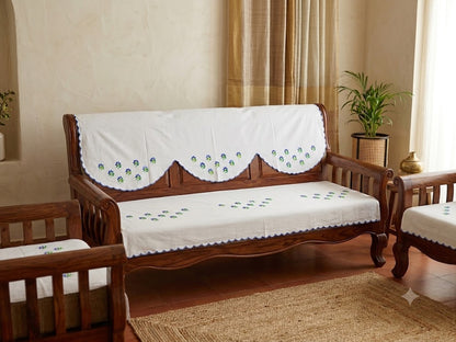 Hand Embroidered Sofa Cover (3+1+1 Seater)