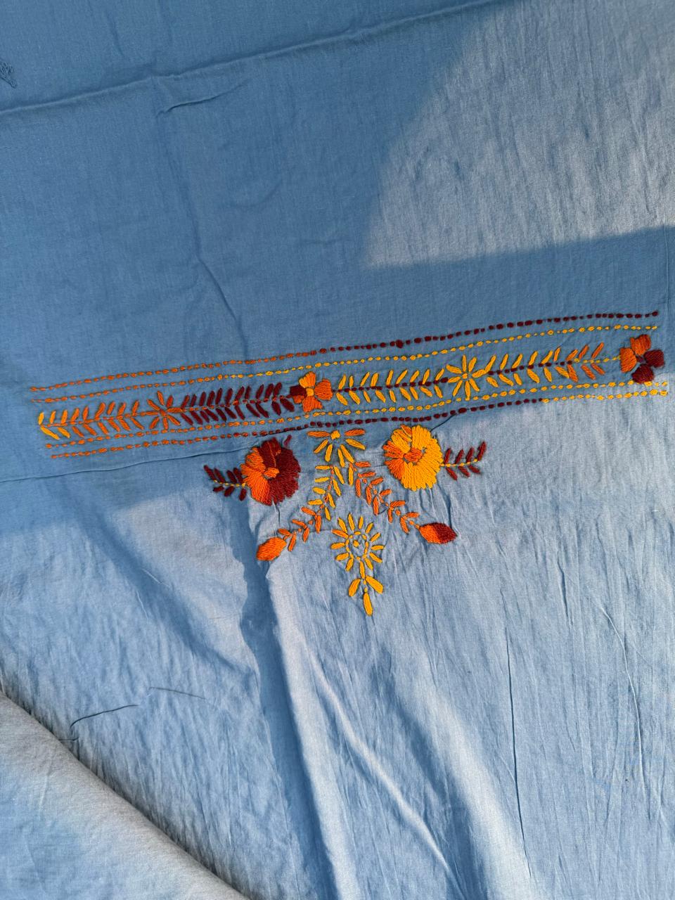 Chikonwala's Exclusive Hand Embroidered Fulkari Dress