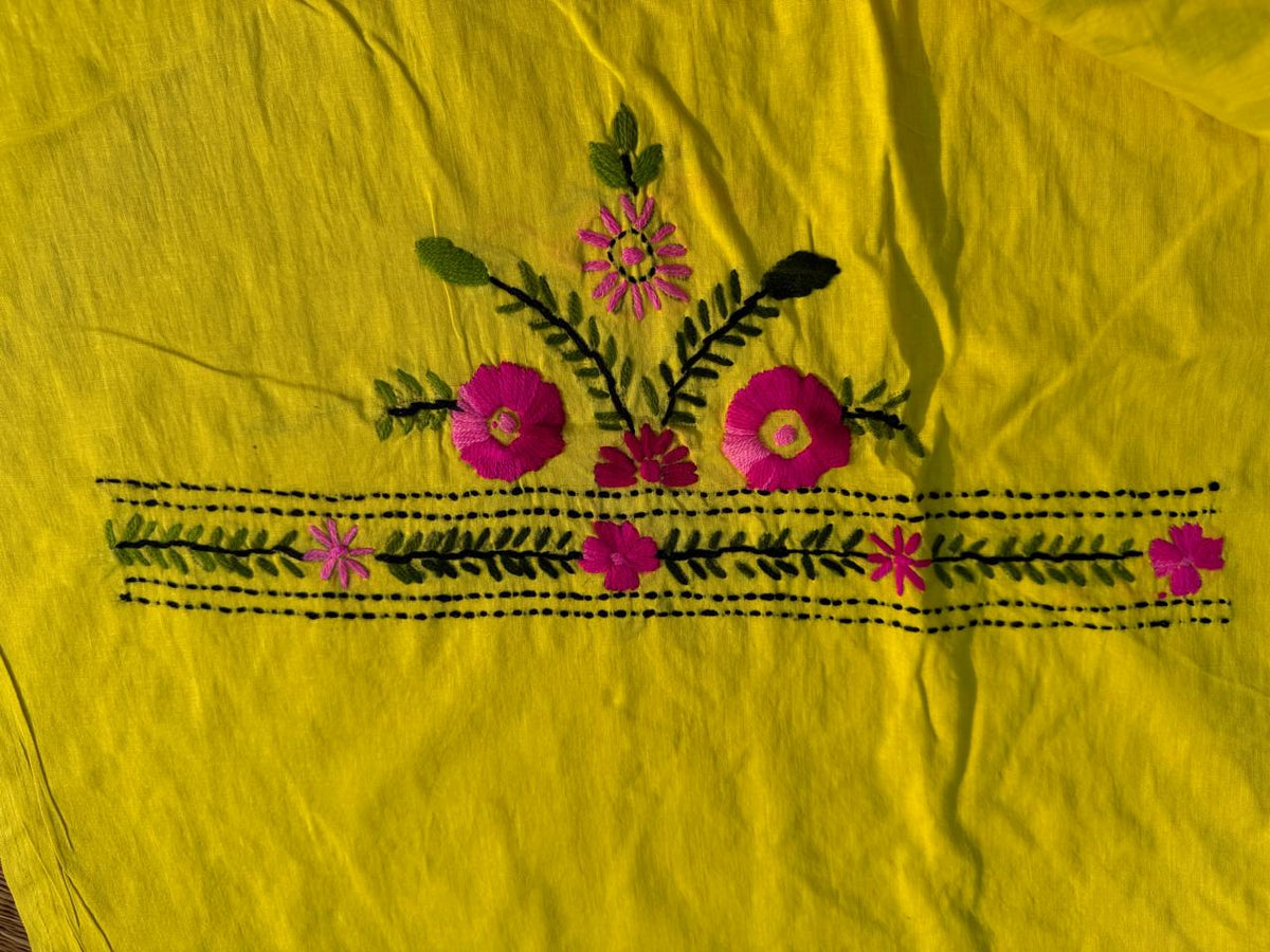 Chikonwala's Exclusive Hand Embroidered Fulkari Dress