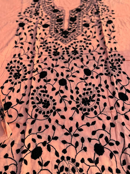 Chikonwala's Exclusive Hand Embroidered Fulkari Dress