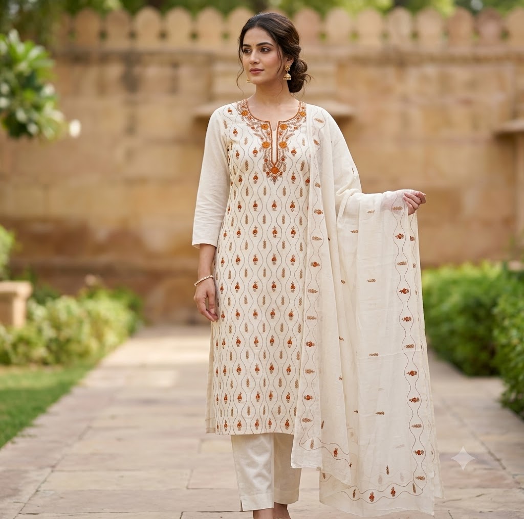 Chikonwala's Exclusive Hand Embroidered PARSI BEADING Dress