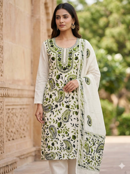 Chikonwala's Exclusive Hand Embroidered Fulkari Dress