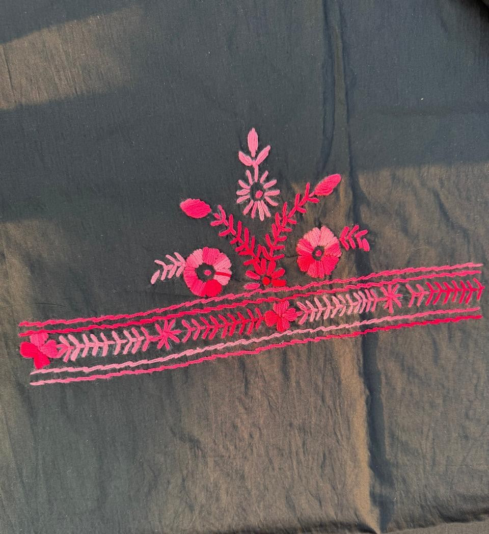 Chikonwala's Exclusive Hand Embroidered Fulkari Dress