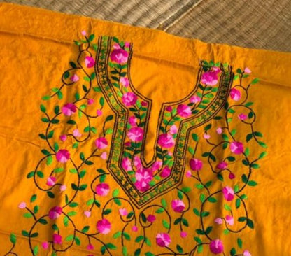 Chikonwala's Exclusive Hand Embroidered Fulkari Dress