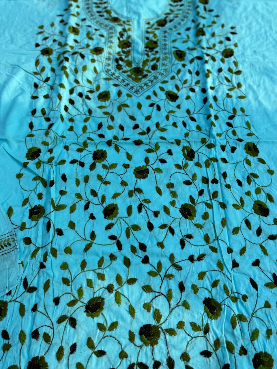Chikonwala's Exclusive Hand Embroidered Fulkari Dress