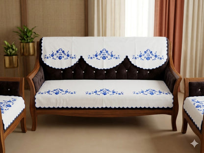 Hand Embroidered Sofa Cover (3+1+1 Seater)