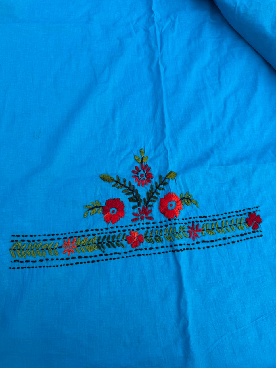 Chikonwala's Exclusive Hand Embroidered Fulkari Dress