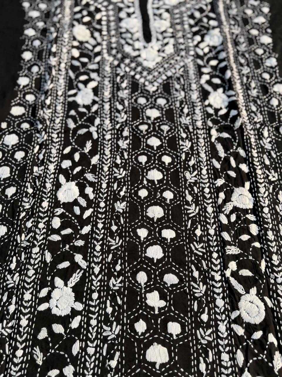 Chikonwala's Exclusive Hand Embroidered Fulkari Dress