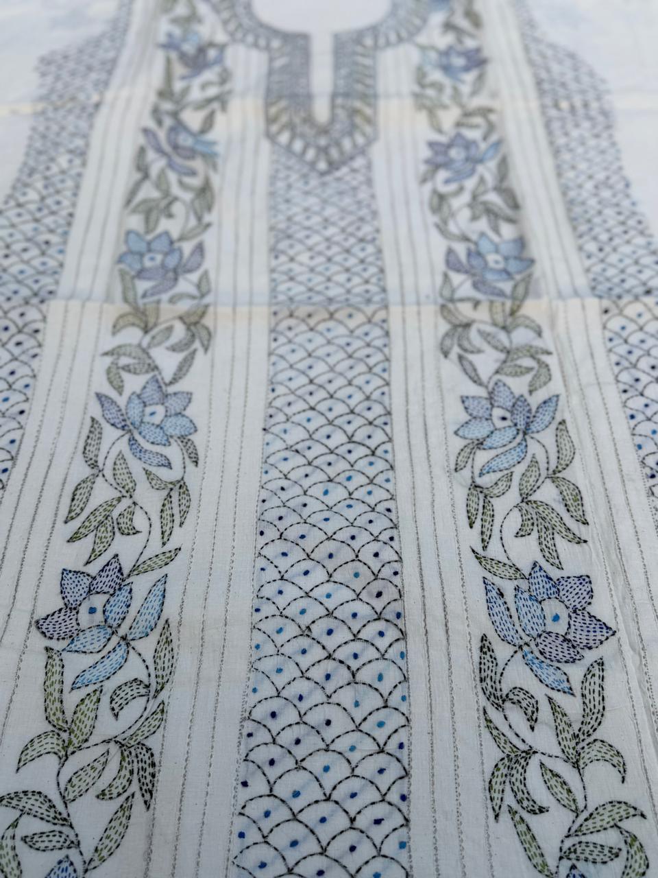 Chikonwala's Exclusive Hand Embroidered Bedding Kantha Dress