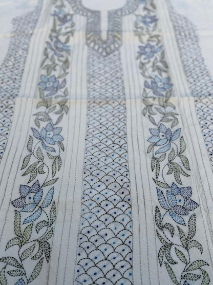 Chikonwala's Exclusive Hand Embroidered Bedding Kantha Dress