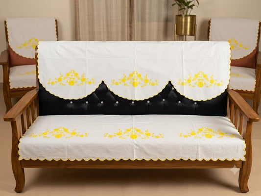 Hand Embroidered Sofa Cover (3+1+1 Seater)