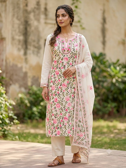 Chikonwala's Exclusive Hand Embroidered Fulkari Dress