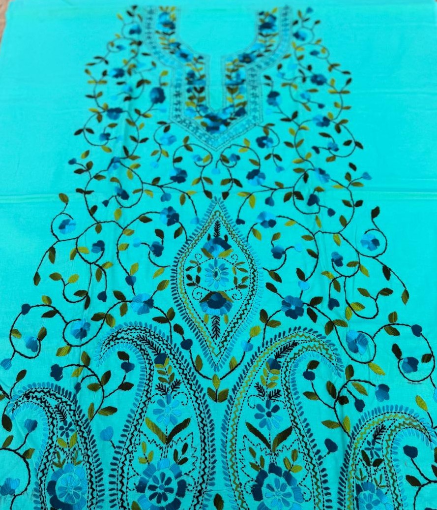 Chikonwala's Exclusive Hand Embroidered Fulkari Dress