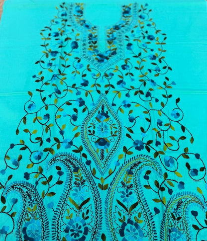 Chikonwala's Exclusive Hand Embroidered Fulkari Dress
