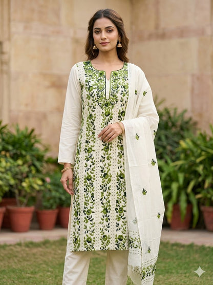 Chikonwala's Exclusive Hand Embroidered Fulkari Dress