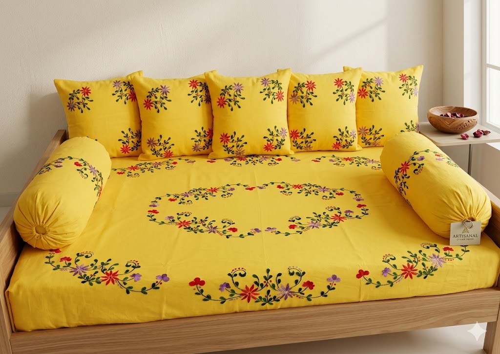 Chikonwala's Embroidered Diwan Set